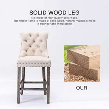 Virabit Velvet Bar Stools Set of 6 Stylish Comfort and Quality