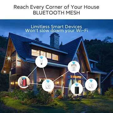 Beysen Smart Plug, Smart Outlet Bluetooth Mesh, Smiple Set Up, Alexa App Remote Control and Alexa Voice Control, ETL & FCC Certified, 4 Pack 666 (1 Pack) (4 Pack)