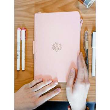 A5 Bullet Dotted Journal dot Grid Notebook 220 Pages 3 x Page Markers 160 GSM Extra Thick Paper bujo...