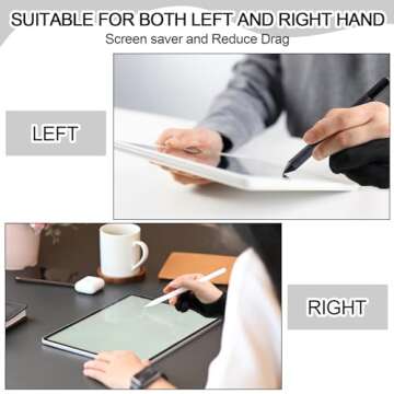 Silipull 12 Pcs Artist Digital Drawing Glove with Two Fingers Tablet Artist's Drawing Glove for Stylus Pen Graphic Tablet Sketching Painting Anti False Touch for Right Left Hand