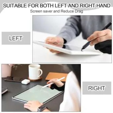 Silipull 12 Pcs Artist Digital Drawing Glove with Two Fingers Tablet Artist's Drawing Glove for Stylus Pen Graphic Tablet Sketching Painting Anti False Touch for Right Left Hand