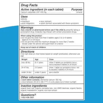 Genexa Kids' Tummy Relief Antacid Chewables for Kids