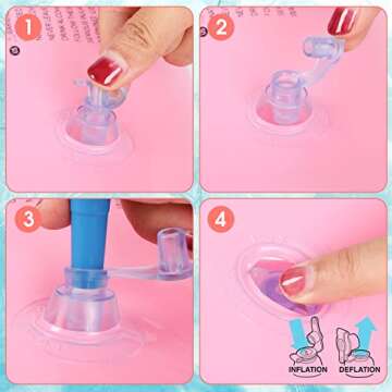 Zhanmai 3 Pcs Inflatable Heart Pool Float 47.3 x 39.4 Inch Swim Heart Shaped Pool Rings for Adults Water Fun Heart Floatie Summer Swimming Tube for Pool Beach Bachelorette Party(Red, Rose Gold, Pink)