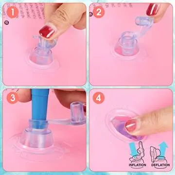 Zhanmai 3 Pcs Inflatable Heart Pool Float 47.3 x 39.4 Inch Swim Heart Shaped Pool Rings for Adults Water Fun Heart Floatie Summer Swimming Tube for Pool Beach Bachelorette Party(Red, Rose Gold, Pink)