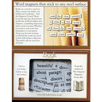 Magnetic Poetry Kit: Book Lover - Perfect for Creative Souls