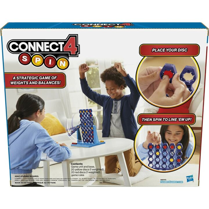 Connect 4 Spin Game - Engaging 2 Player Strategy