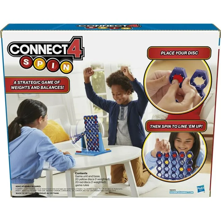 Connect 4 Spin Game - Engaging 2 Player Strategy