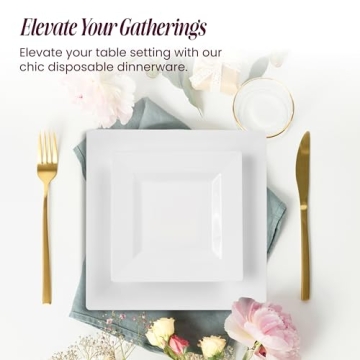 Aya's 60ct Heavy Duty Plastic Plates for Sale