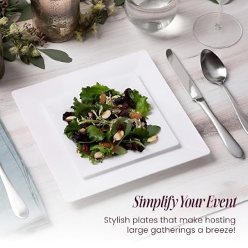 Aya's 60ct Heavy Duty Plastic Plates for Sale