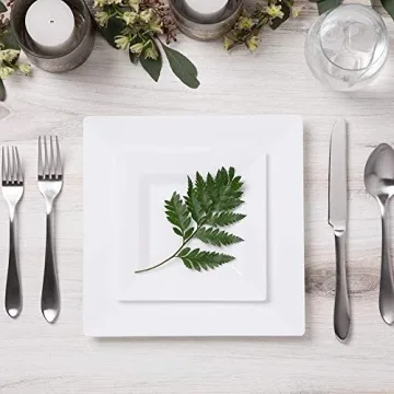 Aya's 60ct Heavy Duty Plastic Plates for Sale