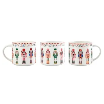 Bico 19oz Holiday Mugs Set of 4 for Coffee & Tea