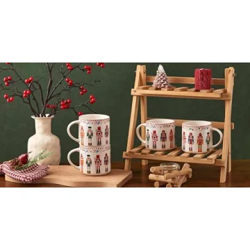 Bico 19oz Holiday Mugs Set of 4 for Coffee & Tea