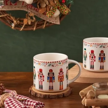 Bico 19oz Holiday Mugs Set of 4 for Coffee & Tea