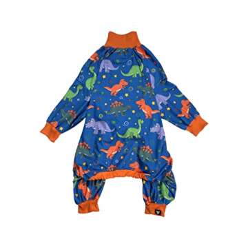 Big Dog Pajamas/Dinosaur Dog Pajamas/Slim fit/Lightweight Pullover Pajamas/Full Coverage Dog pjs/Please REASE Size Chart Before Ordering. (Extra Large)