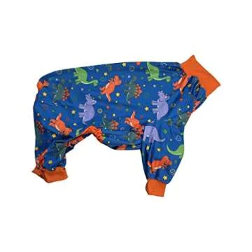 Big Dog Pajamas/Dinosaur Dog Pajamas/Slim fit/Lightweight Pullover Pajamas/Full Coverage Dog pjs/Please REASE Size Chart Before Ordering. (Extra Large)