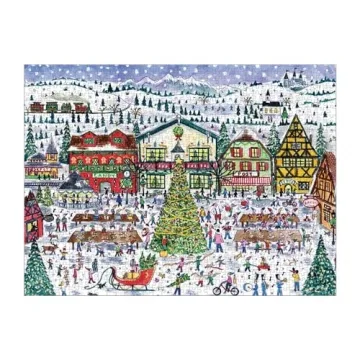 Michael Storrings Santa's Village 1000 Piece Holiday Puzzle