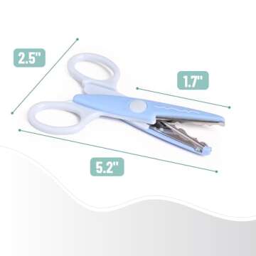 Craft Scissors Set, 6 Decorative Edges, Rainbow