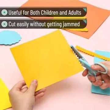 Craft Scissors Set, 6 Decorative Edges, Rainbow