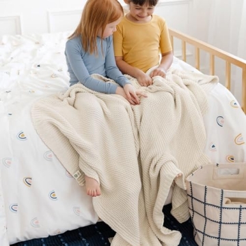 Luxurious Organic Cotton Throw Blanket - MakeMake Organics