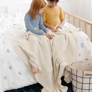 Luxurious Organic Cotton Throw Blanket - MakeMake Organics