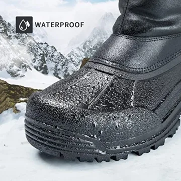 Warm mysoft Men's Winter Waterproof Snow Boots - Insulated