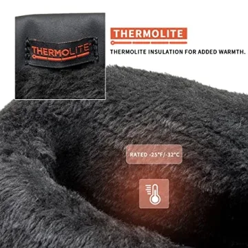 Warm mysoft Men's Winter Waterproof Snow Boots - Insulated