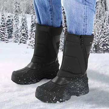 Warm mysoft Men's Winter Waterproof Snow Boots - Insulated