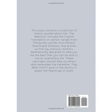 Muslim Reflections: Muslim Quotes, Aesthetic Islamic Coffee Table Book