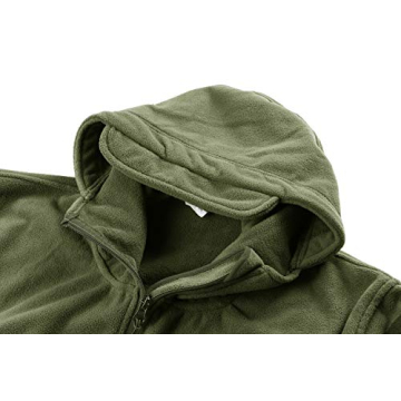 CRYSULLY Men's Tactical Jacket - Multi-Pocket Hoodie