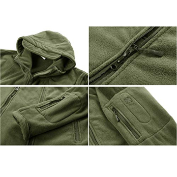 CRYSULLY Men's Tactical Jacket - Multi-Pocket Hoodie