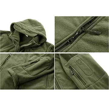 CRYSULLY Men's Tactical Jacket - Multi-Pocket Hoodie