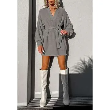 Fall Oversized Sweater Dress - Chic & Comfortable Style