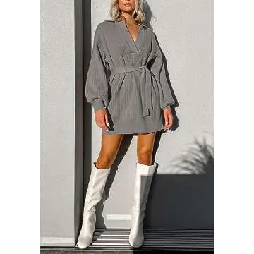 Fall Oversized Sweater Dress - Chic & Comfortable Style