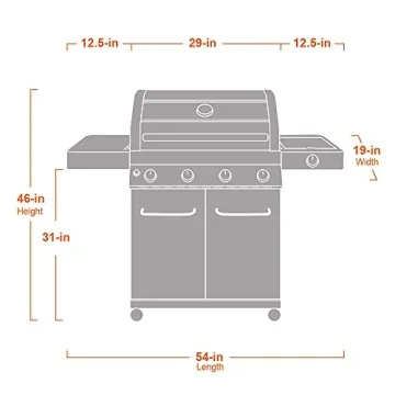 Monument Grills 4-Burner Natural Gas Grill for All Enthusiasts