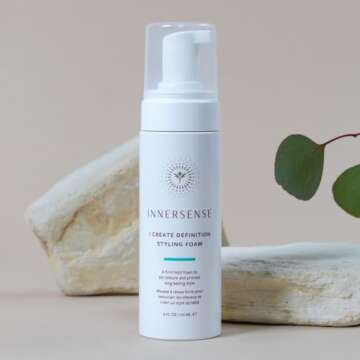 INNERSENSE Organic Beauty - Natural I Create Definition Styling Foam | Clean Haircare For Long-Lasting Curls (6 fl oz | 177 ml)