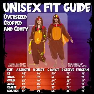 Silver Lilly Turkey Costume - Adult Thanksgiving Pajamas - Cosplay - (Brown, Small)