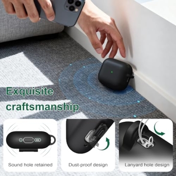 R-fun AirPods Pro 3 Silicone Case with Keychain Kit