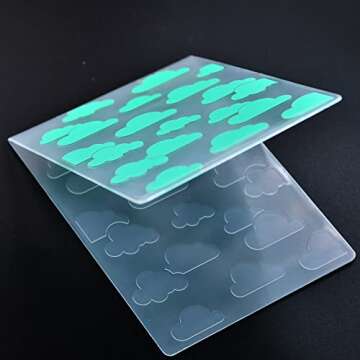 KWELLAM Cloud Plastic Embossing Folders for Card Making Scrapbooking and Other Paper Crafts 22051846
