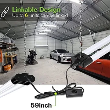 Hykolity 4FT Linkable LED Shop Lights Pack of 4