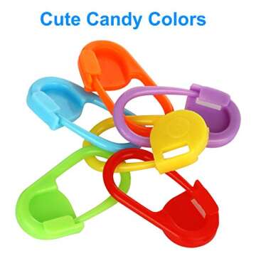 MiniRed 200 PCS Colorful Knitting Stitch Marker Set