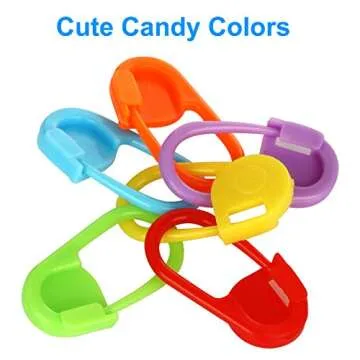 MiniRed 200 PCS Colorful Knitting Stitch Marker Set