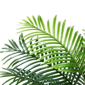 Kazeila Artificial Plants Indoor - 6FT Fake Golden Cane Palm Tree with Dense Lifelike Foliage - Perfect for Home, Office & Apartment Decor