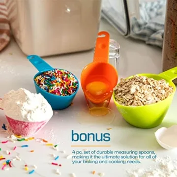 Airtight Flour & Sugar Containers - 4-Pack Set