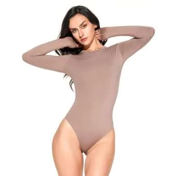 Elegant Women's Scoop Neck Bodysuit for Effortless Style