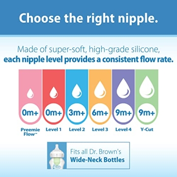 Dr. Brown's Natural Flow Slow Flow Baby Bottle Nipple