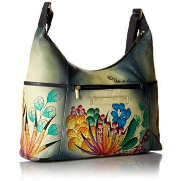Shop Anuschka Women's Hand Painted Leather Hobo Bag
