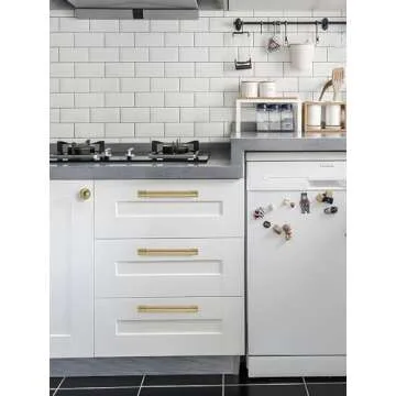 khtumeware 20 Pack Champagne Bronze Cabinet Knobs 1 Inch Single Hole Cabinet Handles Dresser Knobs Drawer Knobs and Pulls for Bathroom Cabinets.