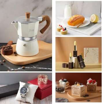 8Pcs Versatile Backdrop Kit for Product Photography