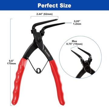 Toolwiz Heavy Duty Snap Ring Pliers for Mechanics and DIYers