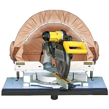 Tredre Lighted Miter Saw Dust Collection Hood - Universal Fit, Portable and Efficient